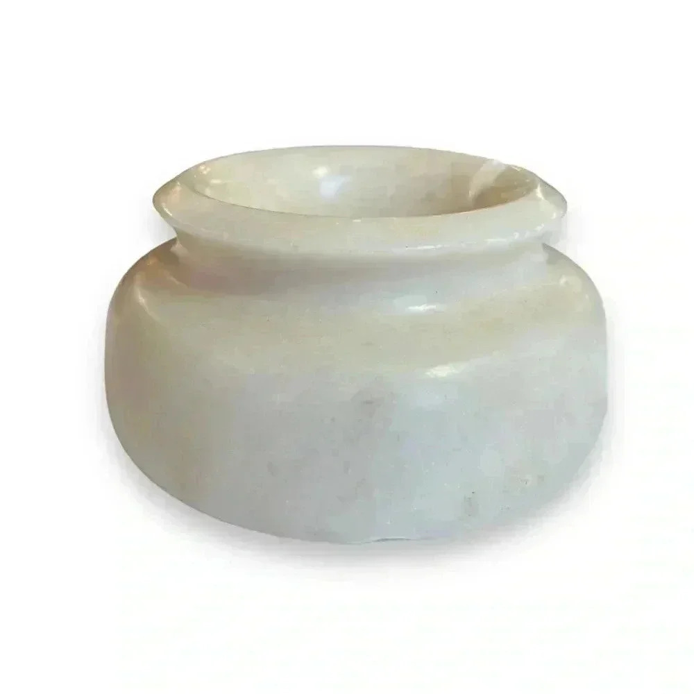 Vintage White Marble Ashtray - Picture 3 of 5